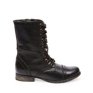 Steve Madden Black Troopa Combat Boots